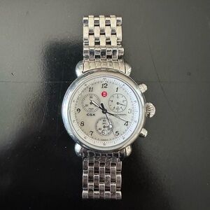 Michele CSX Stainless Steel Silver Womens Watch